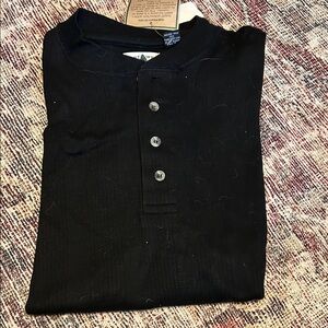 Northwest Territory Black Long Sleeve Henley Shirt